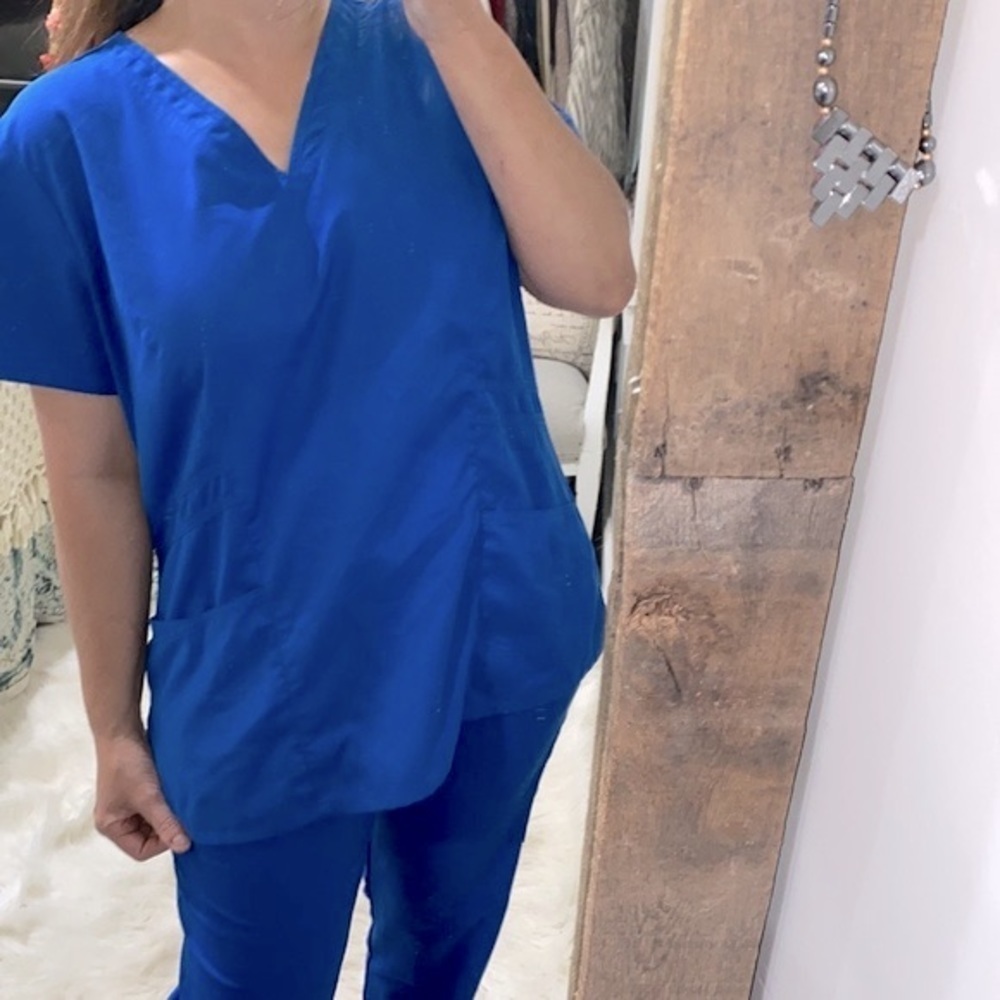 Greys Anatomy blue scrub top size XLarge - Picture 3 of 8